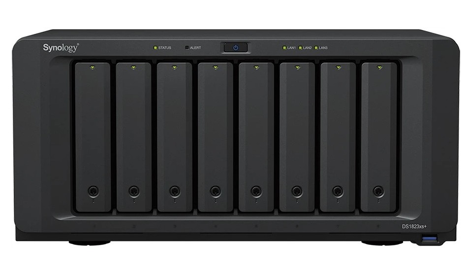 Сетевое хранилище NAS Synology DiskStation DS1823XS+ 8x3.5" Tower чёрный, DS1823XS+