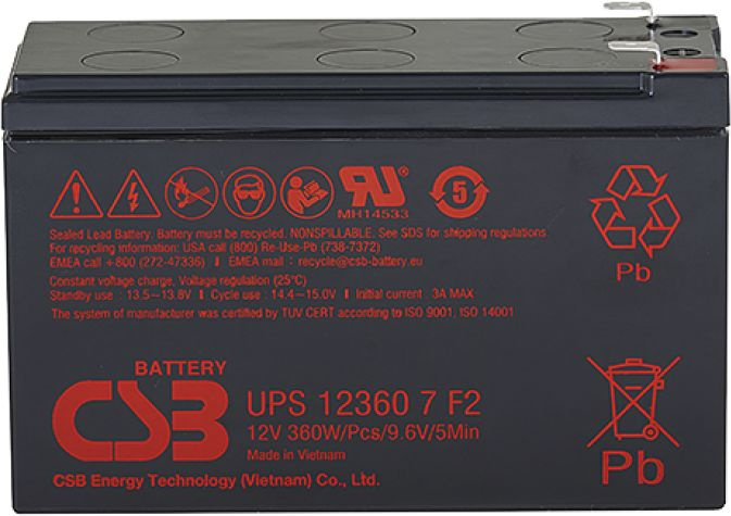 Батарея для ИБП CSB UPS 12360 7, UPS 123607 F2