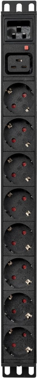 Распределитель питания Powercom PDU-16A-type 2, 1U, PDU-16A-TYPE 2