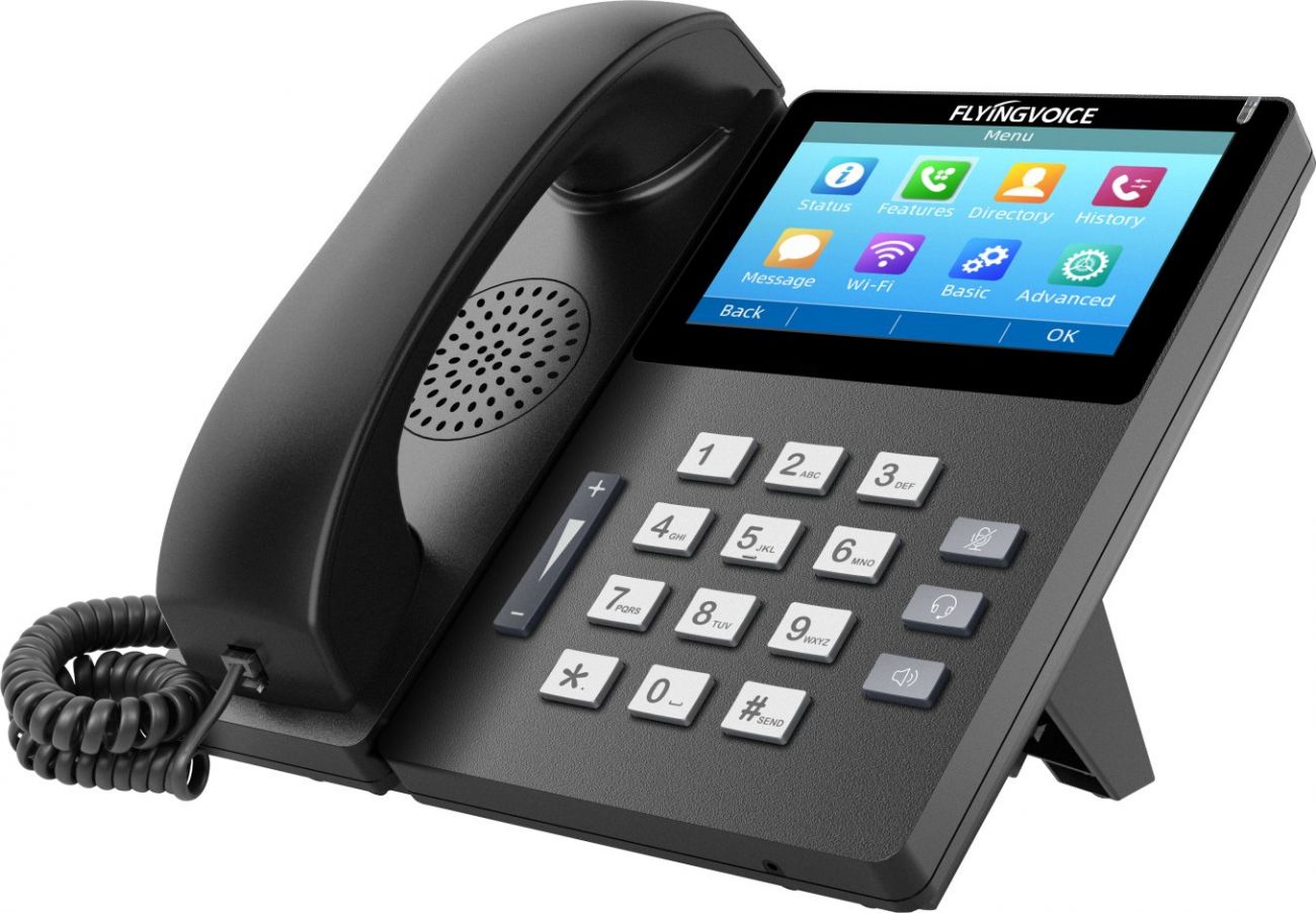 IP-телефон Flyingvoice FIP15G Plus SIP чёрный, FIP15G PLUS