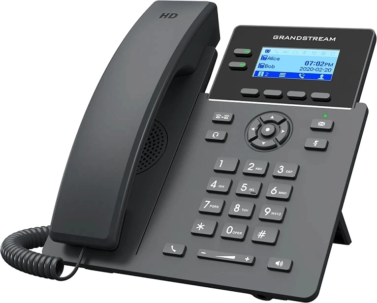 IP-телефон GRANDSTREAM GRP-2602G SIP чёрный, GRP-2602G