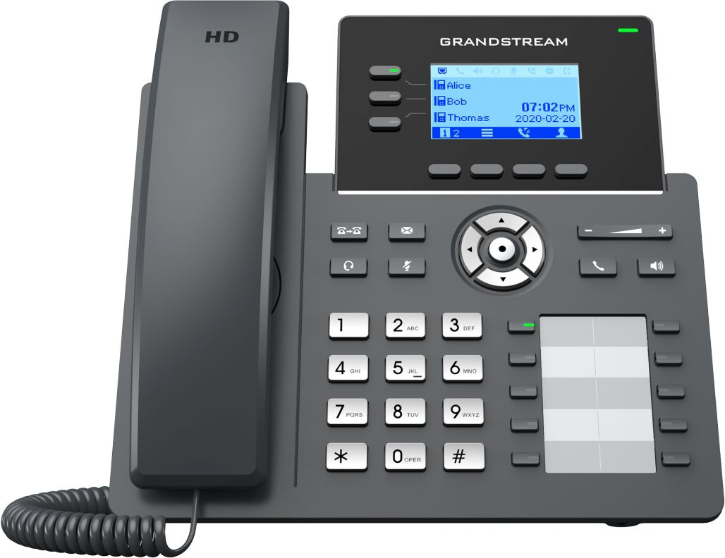IP-телефон GRANDSTREAM GRP-2604 SIP чёрный, GRP-2604