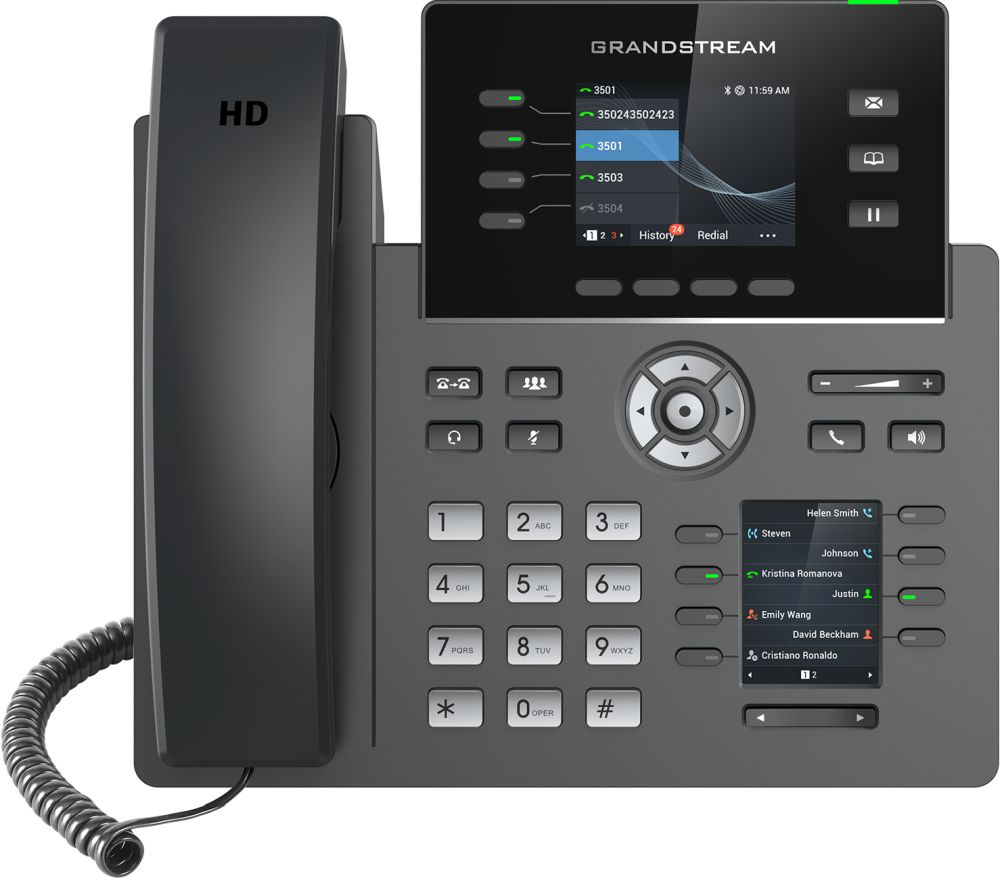 IP-телефон GRANDSTREAM GRP-2614 SIP чёрный, GRP-2614
