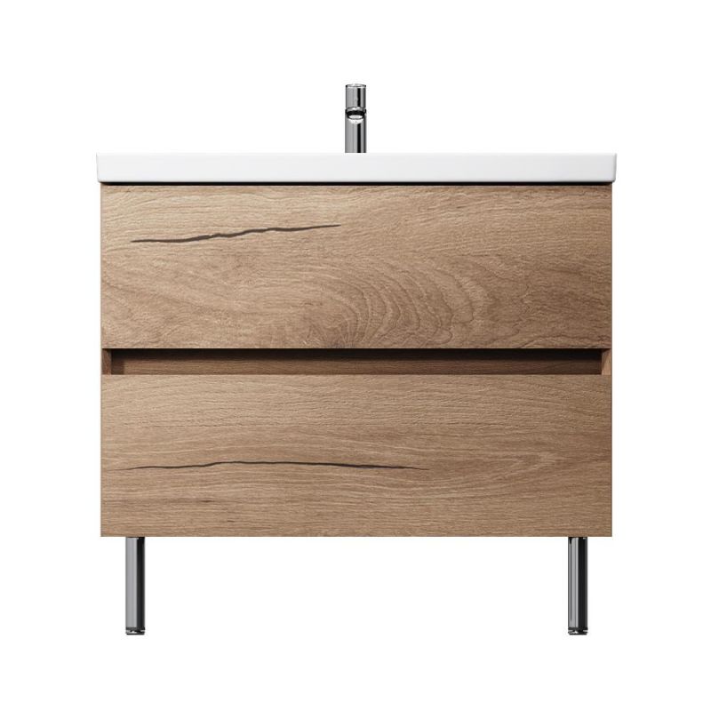 База под раковину AM.PM Above, напольная, 2 ящика, 80 см, дуб золотой M9XFSX0802OF