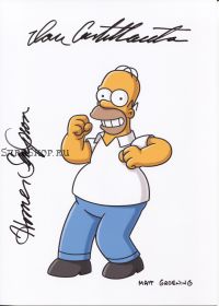 Автограф: Дэн Кастелланета. Симпсоны / The Simpsons