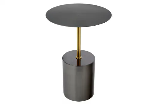 Кофейный столик Solid диам.40см x 58см, чёрный, металл