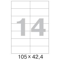 40105424 Самоклеящиеся этикетки  MULTILABEL 105х42.4 мм, 14 шт., бел., 100 листов