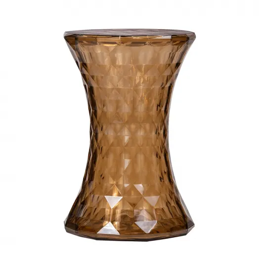 Стул-пуф Stone прозрачный янтарный