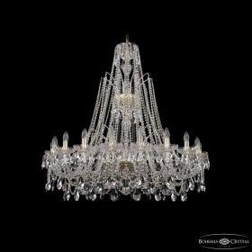 Люстра Хрустальная BOHEMIA IVELE CRYSTAL 1411/20/400/XL-120 G Золото, Стекло / Богемия Ивеле Кристалл