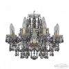 Люстра Хрустальная BOHEMIA IVELE CRYSTAL 1403/8+4/195 G R781 Золото, Стекло / Богемия Ивеле Кристалл