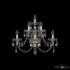 Бра Хрустальные BOHEMIA IVELE CRYSTAL 1402B/3+2+1/240/XL G Золото, Стекло / Богемия Ивеле Кристалл