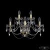 Бра Хрустальные BOHEMIA IVELE CRYSTAL 1402B/3+2/195/XL G Золото, Стекло / Богемия Ивеле Кристалл