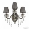 Бра Бронзовые BOHEMIA IVELE CRYSTAL 7201B12/2+1/210 B NB ST6 Никель Черненый, Латунь / Богемия Ивеле Кристалл