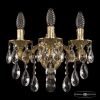 Бра Бронзовые BOHEMIA IVELE CRYSTAL 7102B11/3/125/B G Золото, Латунь / Богемия Ивеле Кристалл