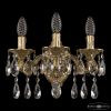 Бра Бронзовые BOHEMIA IVELE CRYSTAL 7102B11/3/125 A G Золото, Латунь / Богемия Ивеле Кристалл