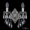 Бра Бронзовые BOHEMIA IVELE CRYSTAL 7102B11/2/125/B NI Никель, Латунь / Богемия Ивеле Кристалл