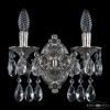 Бра Бронзовые BOHEMIA IVELE CRYSTAL 7102B11/2/125 A NI Никель, Латунь / Богемия Ивеле Кристалл