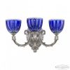 Бра Бронзовые BOHEMIA IVELE CRYSTAL 7109B12/3/210 NI P1 U CLEAR-BLUE/H-1K Никель, Латунь / Богемия Ивеле Кристалл