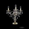 Лампа Настольная BOHEMIA IVELE CRYSTAL 1415L/3/141-39 G Золото, Стекло / Богемия Ивеле Кисталл