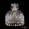 Подвес Хрустальный BOHEMIA IVELE CRYSTAL 14781/25 G LEAFS K777 Золото, Стекло / Богемия Ивеле Кристалл