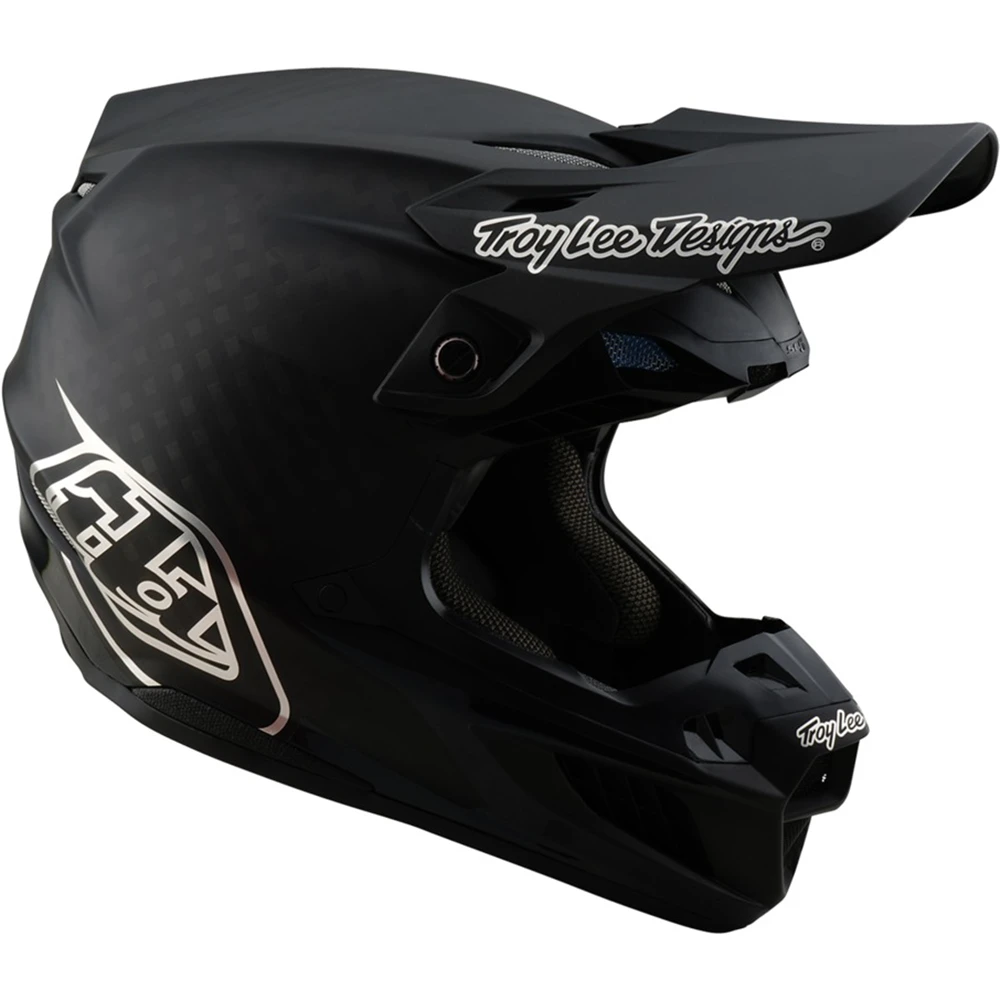 Troy Lee Designs SE5 ECE Carbon Mono Black шлем для мотокросса и эндуро