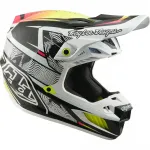 Troy Lee Designs SE5 ECE Carbon Lined Up White шлем для мотокросса и эндуро