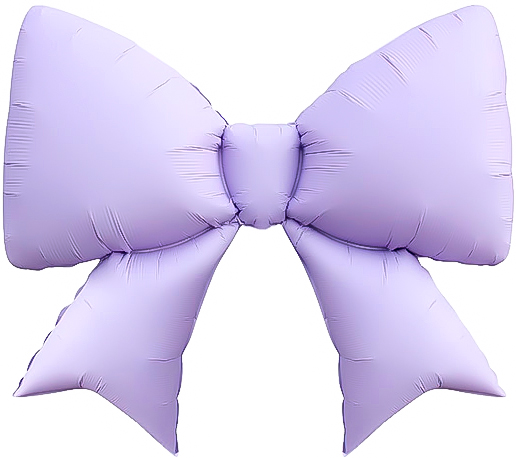 Фигура (39''/99 см) Бант Сиреневый Сатин