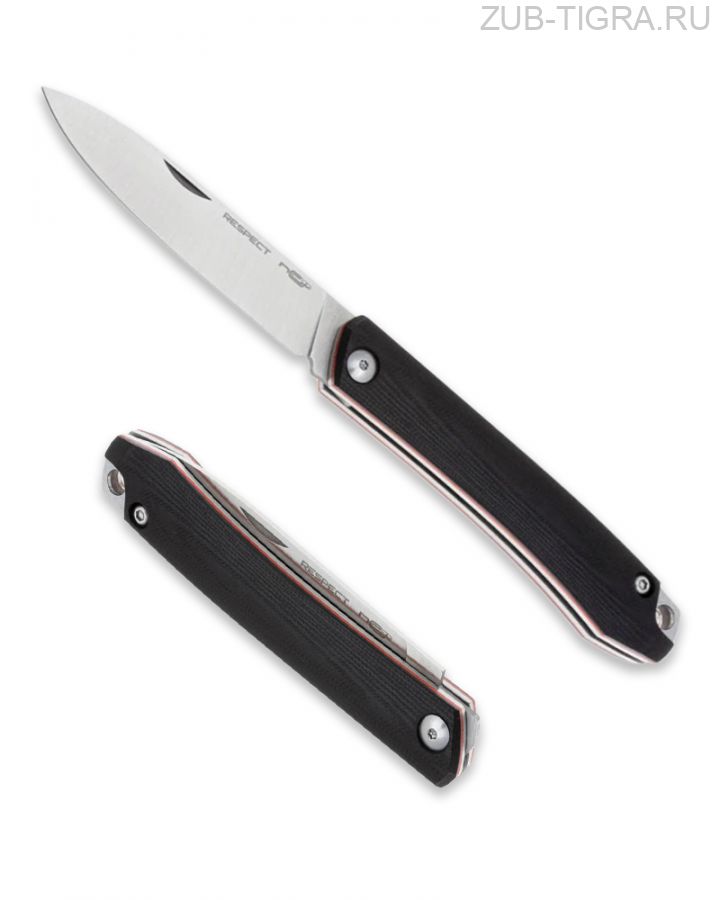 Нож N.C.Custom Respect G10 Black-Red Satin