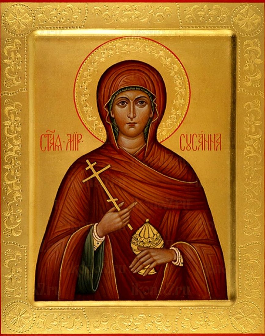 Сусанна Мироносица рукописная Икона на липовой доске (22502)