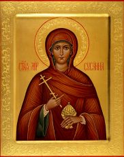 Сусанна Мироносица рукописная Икона на липовой доске (22502)
