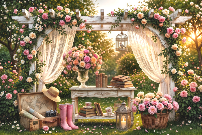 Фон стена "Summer wall №46"
