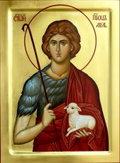 Авель сын Адама рукописная Икона на липовой доске (22515)