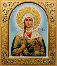 Миропия Хиосская рукописная Икона на липовой доске (22529)