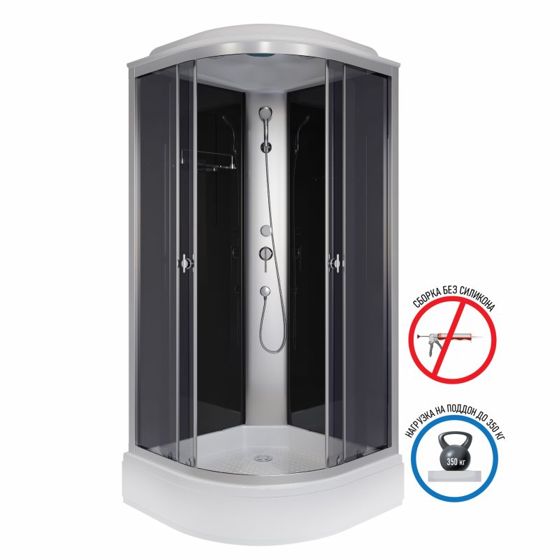 Душевая кабина Niagara Eco E100/26/TN 100х100 средний поддон
