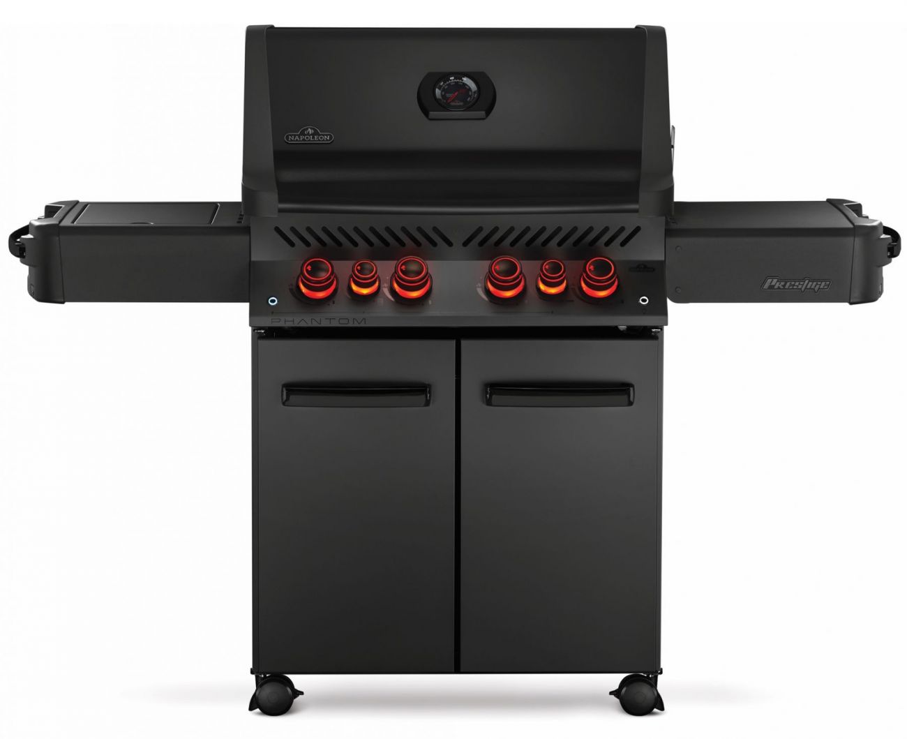 Газовый гриль Napoleon Phantom Prestige 500, 6 горелок (с ИК-горелкой), чёрный