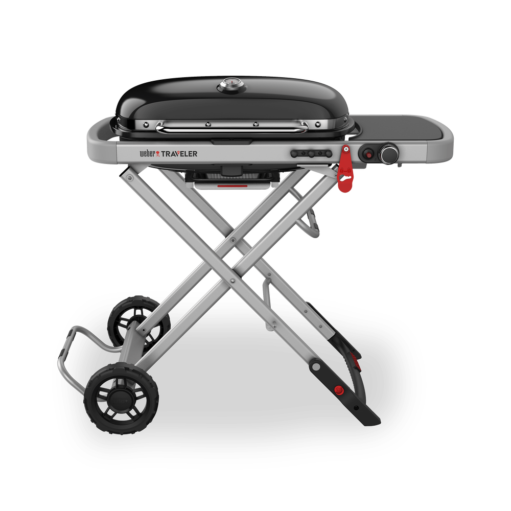 Портативный газовый гриль Weber Traveler, 1 горелка, чёрный