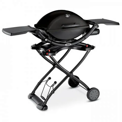Газовый гриль Weber Q 2200 Black Line с тележкой