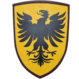 Щит с Германским Орлом XIII-XIV вв. Кожаный кант.