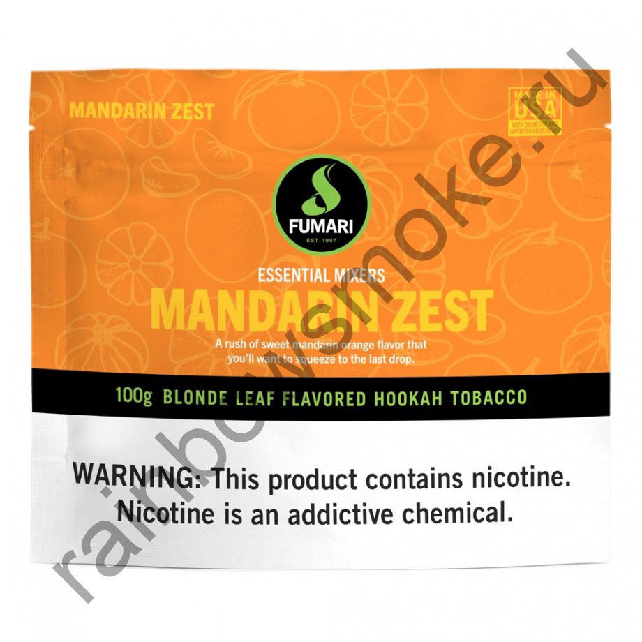 Fumari 100 гр - Mandarin Zest (Мандариновая Цедра)