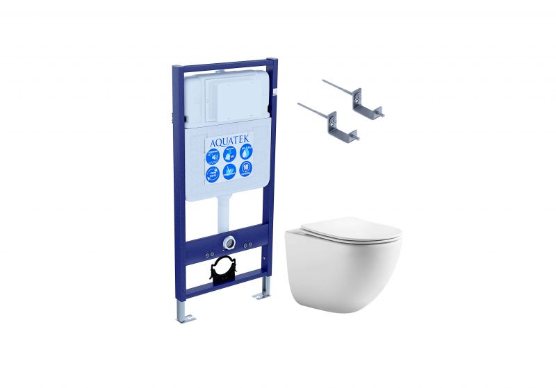 Комплект инсталляции с унитазом SET AQUATEK ГЕЛИОС KKI2
