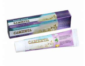Самхита зубная паста Жемчужно-белая,100гр. Ayurvedic Toothpaste PEARL WHITE