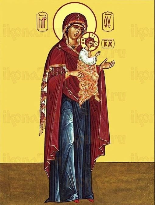 Косинская икона Божией Матери рукописная на липовой доске (24047)