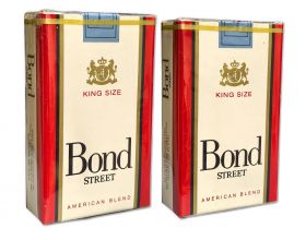 Сигареты - BOND (мягкая). USA без штрихкода. Редкие с синей этикеткой Минздрава. Отличные. Оригинал  verified