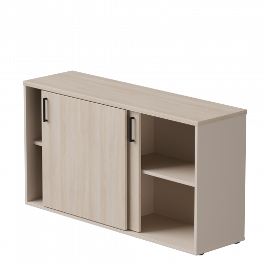 Шкаф-купе низкий EVO 1374х385х755 Кашемир/Дуб Соната