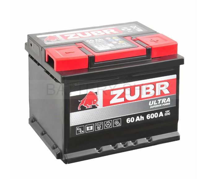 Zubr Ultra 60 Ач 600 А обрат. поляр. L2