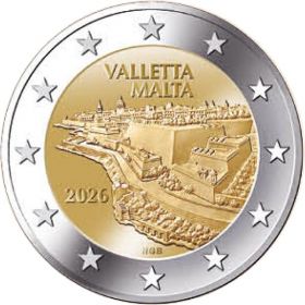 Валлетта  2 евро Мальта 2026