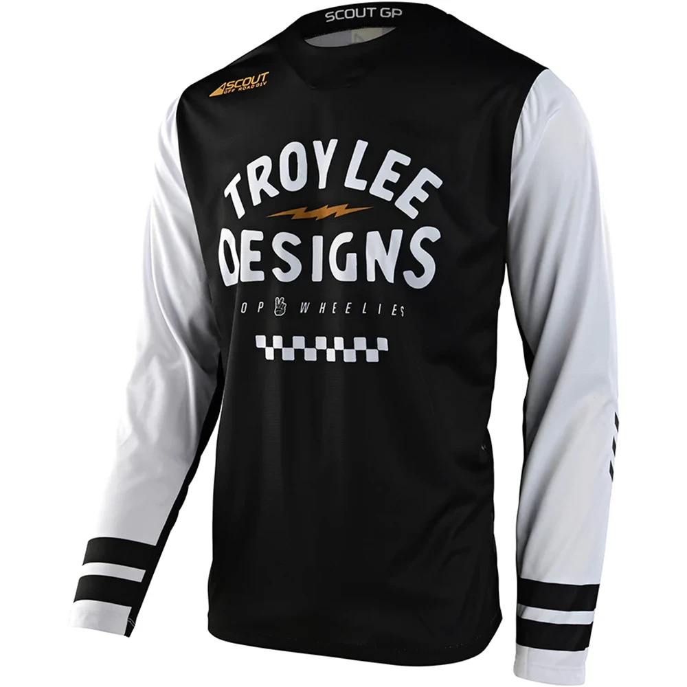 Troy Lee Designs Scout GP Ride On Black/White джерси для мотокросса и эндуро
