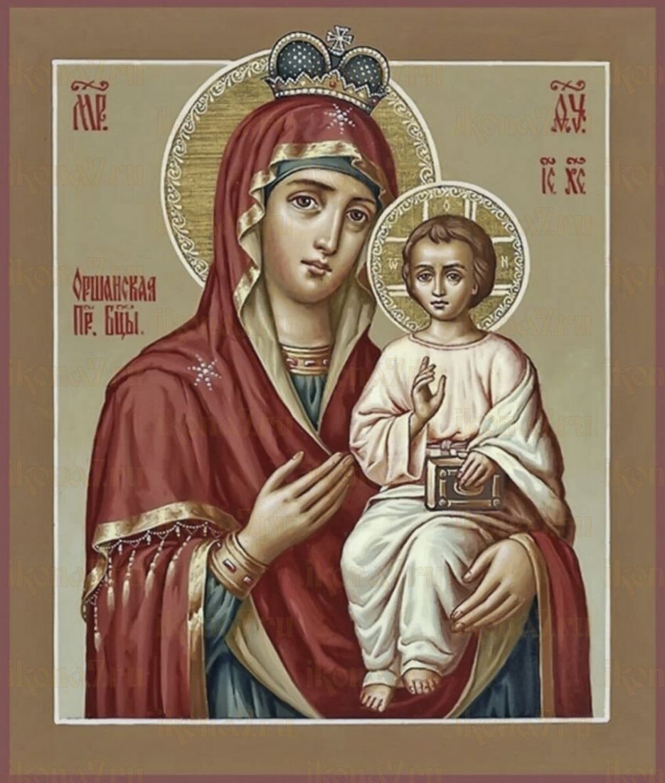 Чухломская икона Божией Матери рукописная на липовой доске (24141)