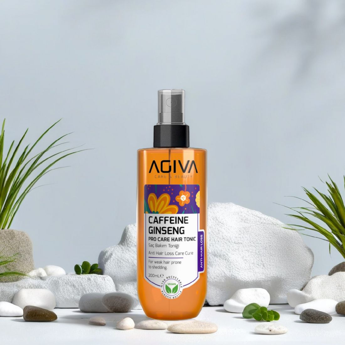AGİVA Тоник 200 мл. для волос CAFFEINE GINSENG PRO CARE