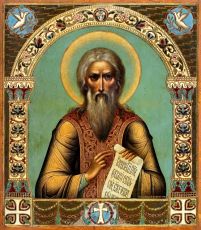 Мефодий Пешношский икона рукописная на липовой доске (22749)